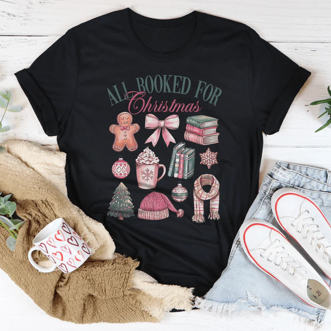All Booked For Christmas Tee