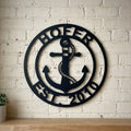 Anchor Family Name Personalized Gifts - Custom Metal Sign