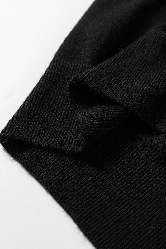Scarlett Striped Trim Varsity Sweater