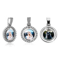 Rotating Pendant Necklace Couples Commemorative Gift