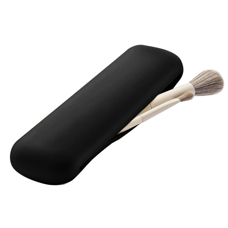 Portable SiliconeDustproof Makeup Brush Storage Bag