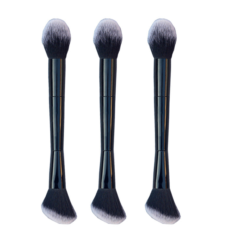 Double Head Makeup Powder Blusher Highlight Brush
