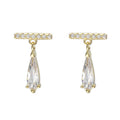 Simple Bright One Word Earring Temperament Earring