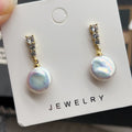 Classic Double Bead Baroque Stud Earrings