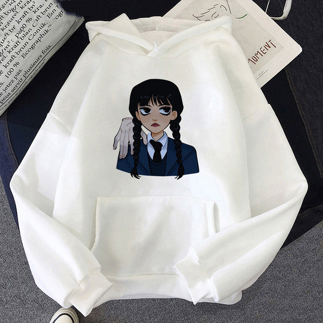 Neo-Gothic Printed Hoodie