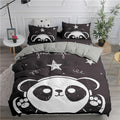 3D Cartoon Animation Bear Bedding Quilt Cover Digital Three-piece Set