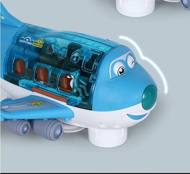 Electric Universal Cartoon Airplane Lights Music Rotation
