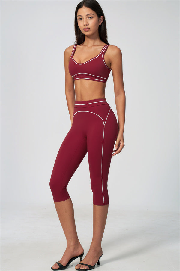 The Amara Sports Bra Capri Leggings 2-Piece Set