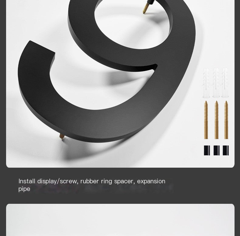Acrylic Floating House Number