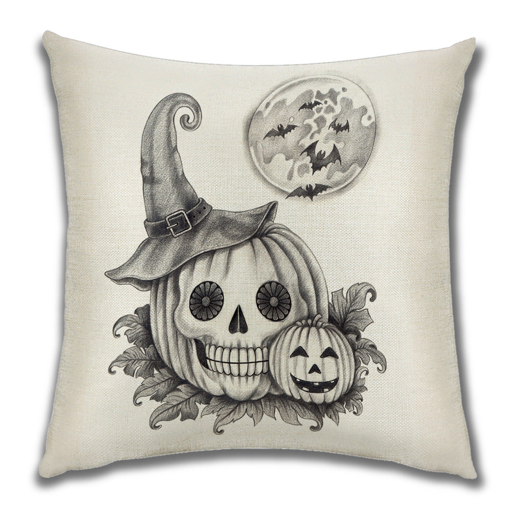 Cartoon Pumpkin Castle Sofa Cushion Cushion Pillowcase