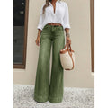Vintage Washed High Waist Wide Leg Jeans