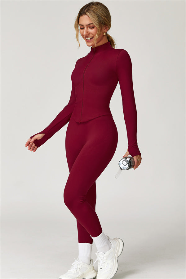 The Delight Jacket Sports Bra Leggings 3-Piece Set