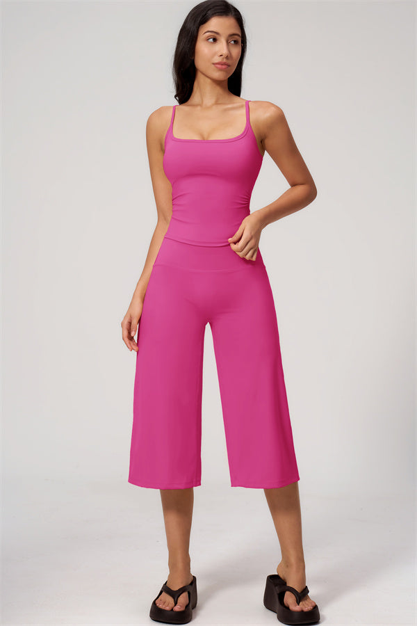 The Nexus Tank Top Wide-Leg Crop 2-Piece Set