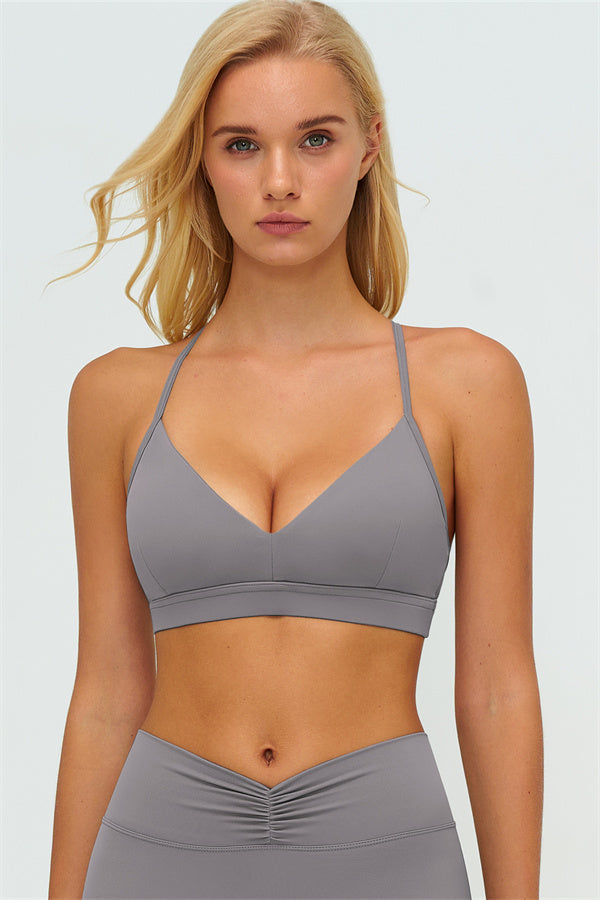 The Lushness Y-Back Sports Bra Shorts 2-Piece Set