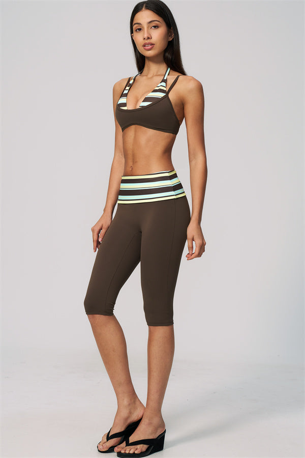The Enliven Sports Bra Capri Leggings 2-Piece Set