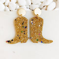 Glittered Up Cowgirl Earrings
