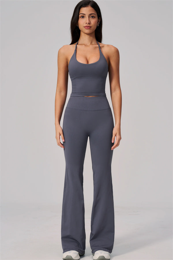 The Align Halter Tank Top Flared Leggings 2-Piece Set