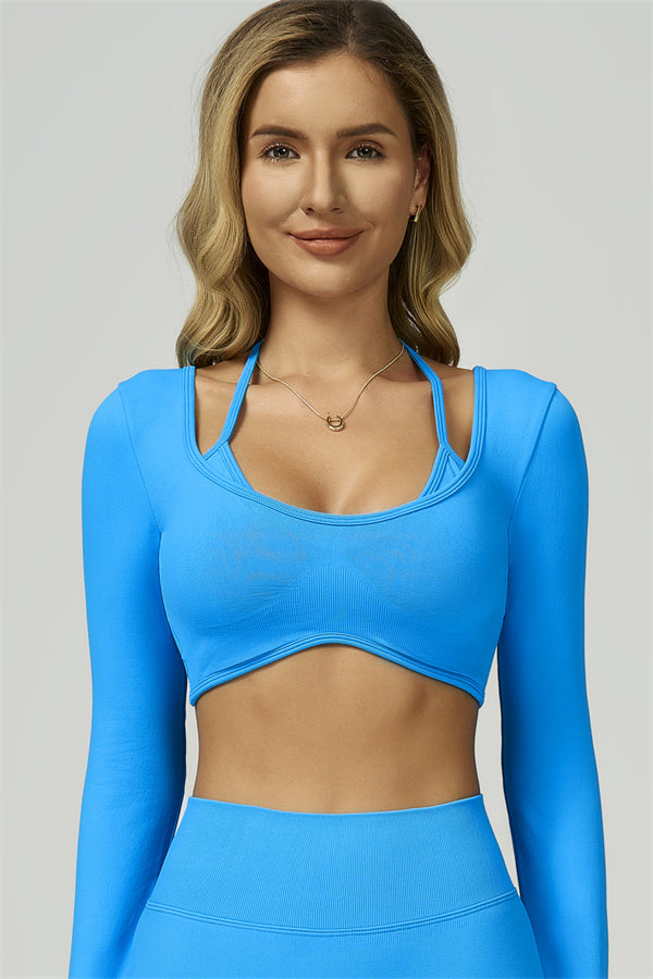 The Prime Long Sleeve Crop Top Leggings 2-Piece Set