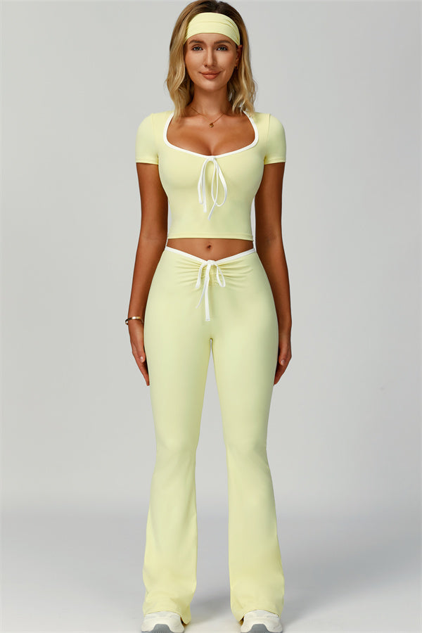The Skyline Flared Tie Leggings