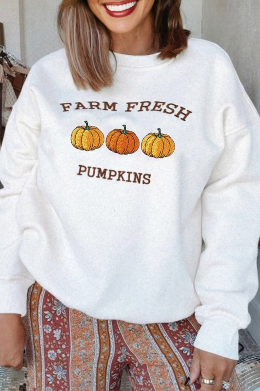 FARM FRESH PUMPKINS Thanksgiving Sweater