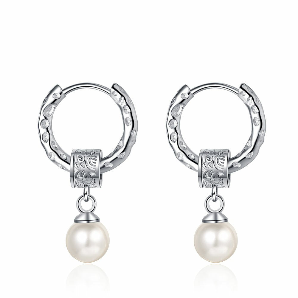 S925 Sterling Silver Water Pearl Earrings