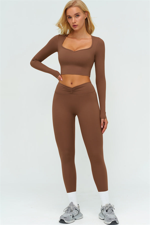 The Lushness Long Sleeve Crop top