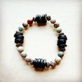 Aqua Terra and Wood Bracelet