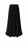 Amara Silk Pleated Maxi skirt