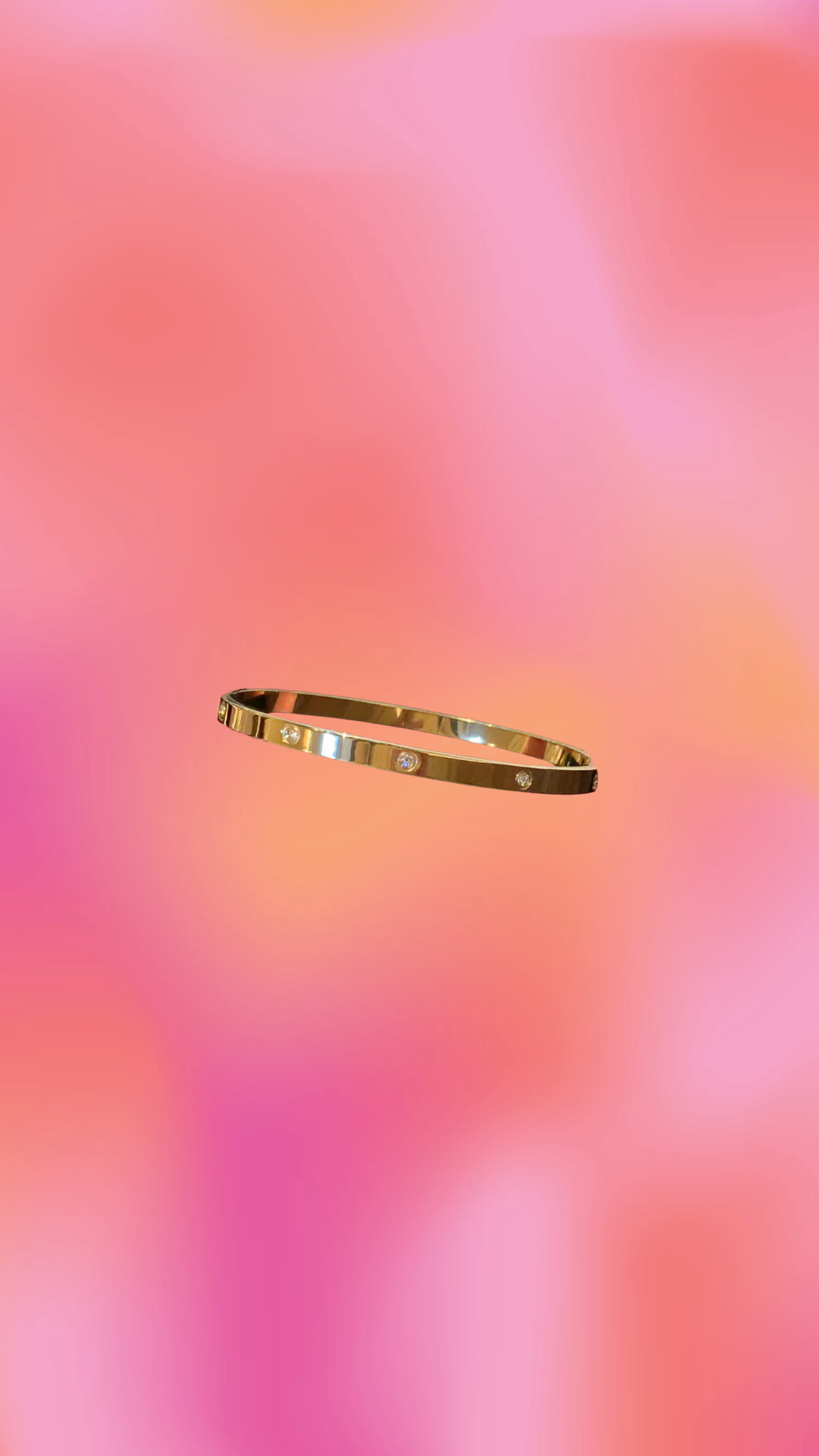 A Touch of Sparkle Titanium Bangle
