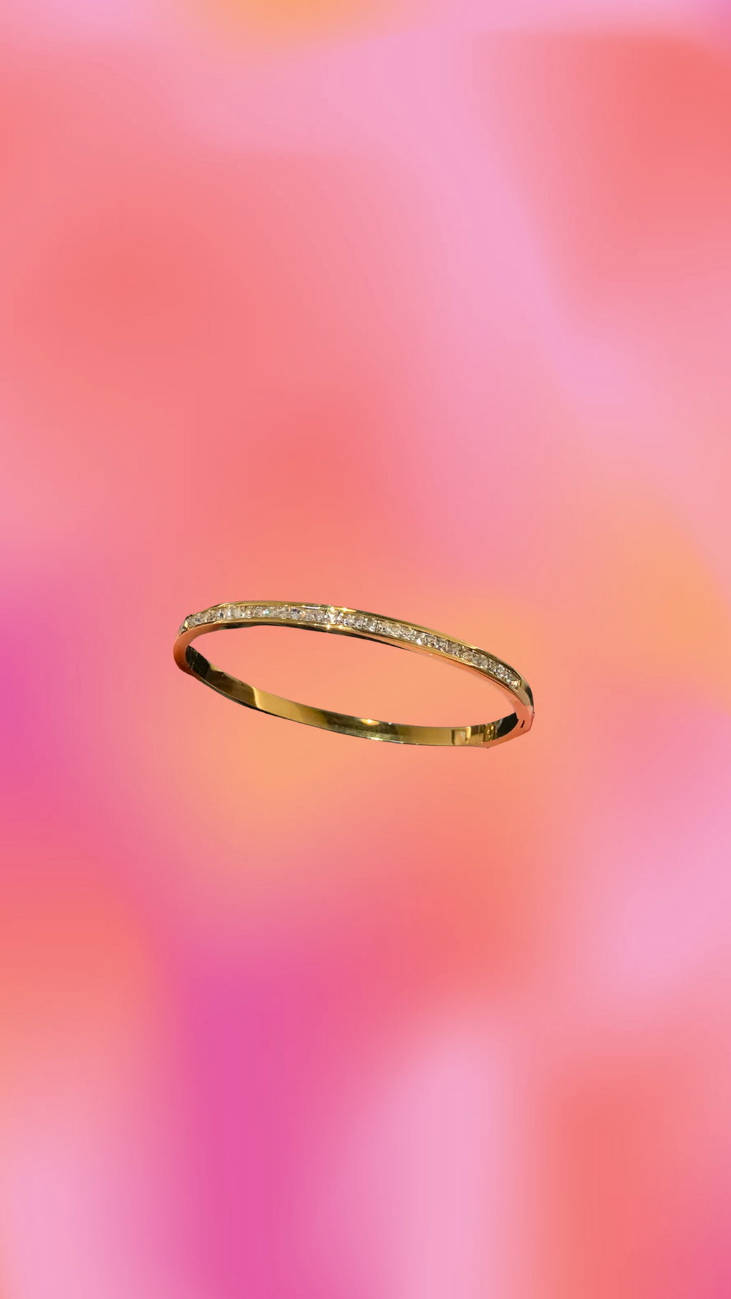 Classic Sparkling Titanium Bangle