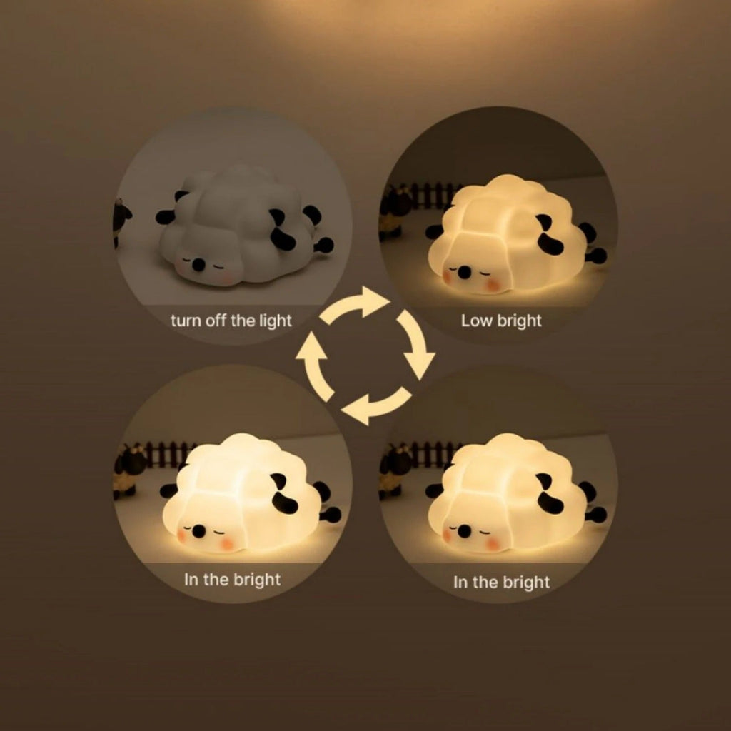 Silicone Soft Light Eye Protection Pat Small Night Lamp