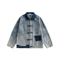 Vintage Chinese Style Loose Denim Jacket for Women