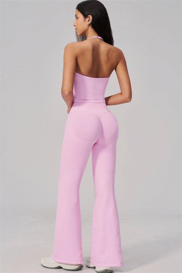 The Align Halter Tank Top Flared Leggings 2-Piece Set