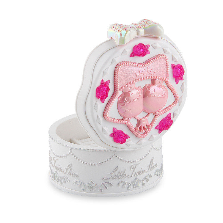 Rotating Ballet Music Box With Makeup Mirror