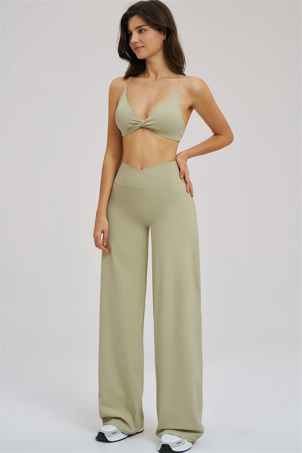 The Mosaic Sports Bra Straight Leg Pants 2-Piece Set