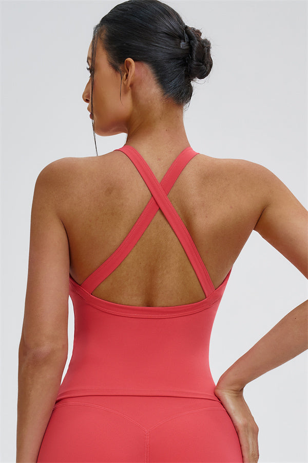 The Slate X-Back Top Flared Leggings 2-Piece Set