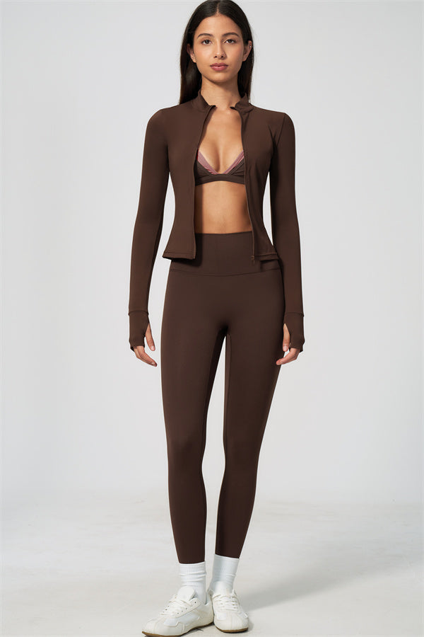 The Seraphine Jacket Sports Bra Leggings 3-Piece Set