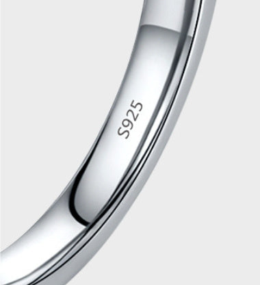 Silver Simple And Stylish Personality All-Match Ring