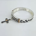 Stretchable Filigree Cross Vintage Bracelet