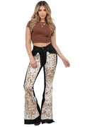 Rodeo Bell Bottom Blk/Brown- Inseam 34