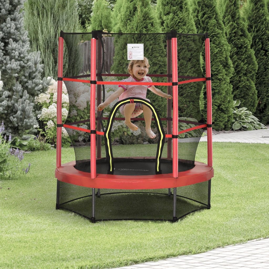 5FT Kids Trampoline with Enclosure Net for Age 3 to 6 Years