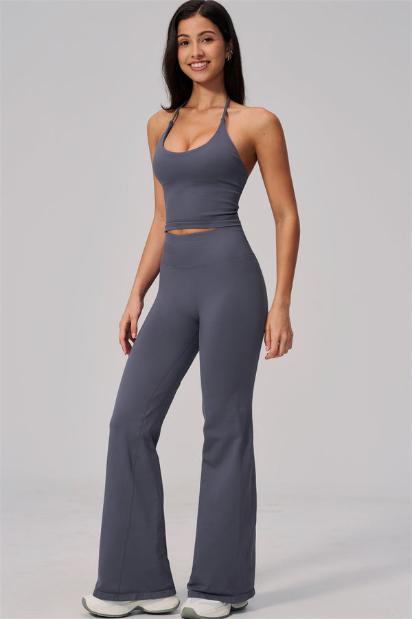 The Align Halter Tank Top Flared Leggings 2-Piece Set