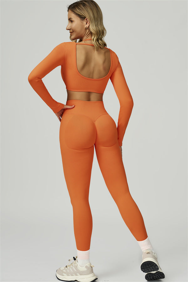 The Prime Long Sleeve Crop Top Leggings 2-Piece Set