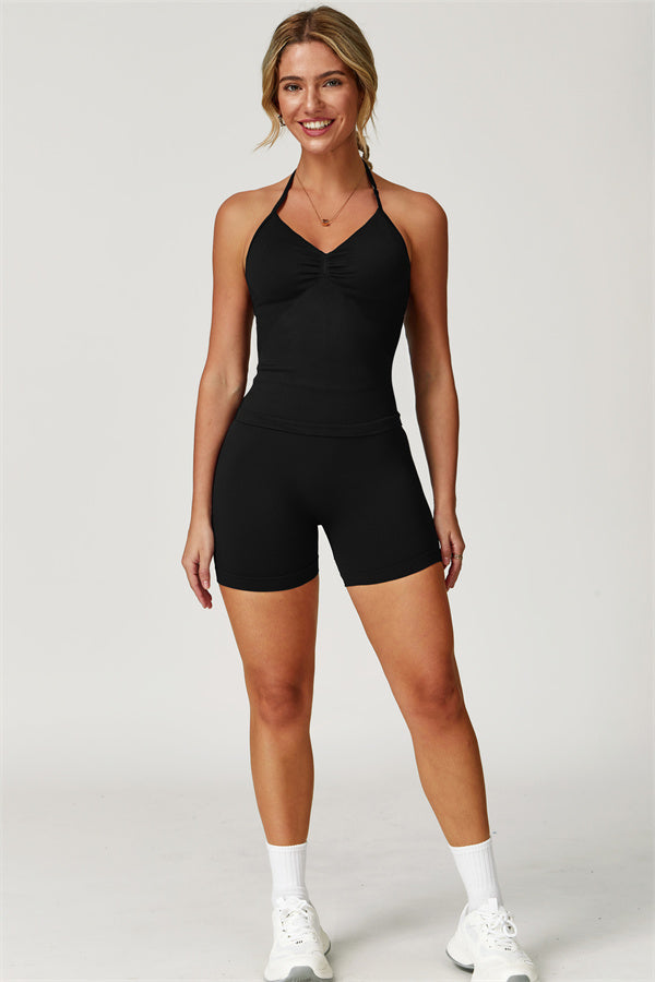 The Allure Halter Top Shorts 2-Piece Set