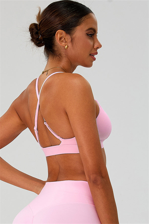 The Ember Sports Bra Crop Top Leggings 3-Piece Set