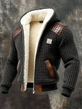 Digital Print Hooded Jacket - Solid Color Fleece Lined Cardigan for Men and Women (Sizes S-5XL)