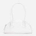Half-round Shoulder Bag Is Versatile And Bright Face Long Handle Handbag