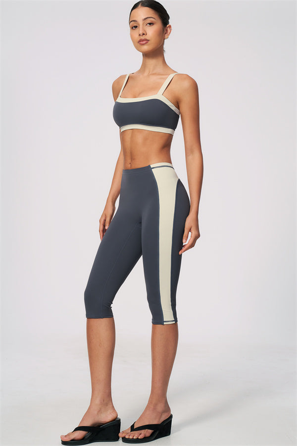 The Sandstone Sports Bra Capri Leggings 2-Piece Set