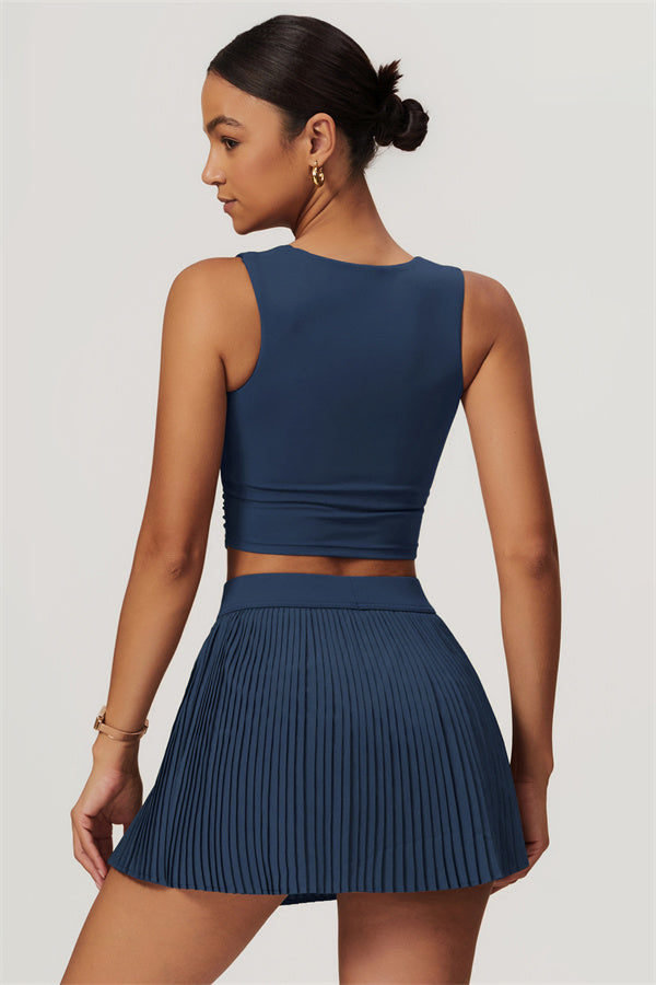 The Balance Crop Top Tennis Skirt 2-Piece Set