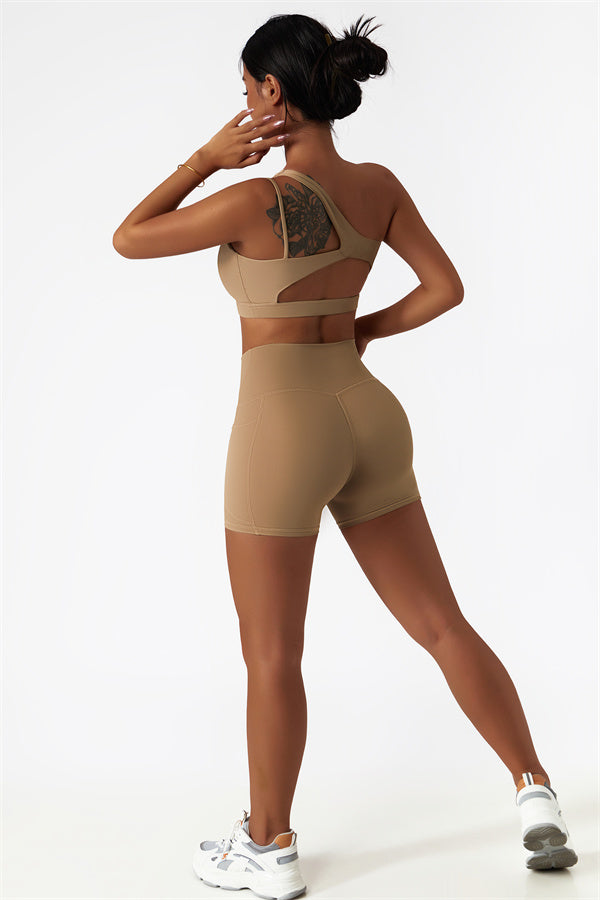 The Blissful Rose Sports Bra Shorts 2-Piece Set